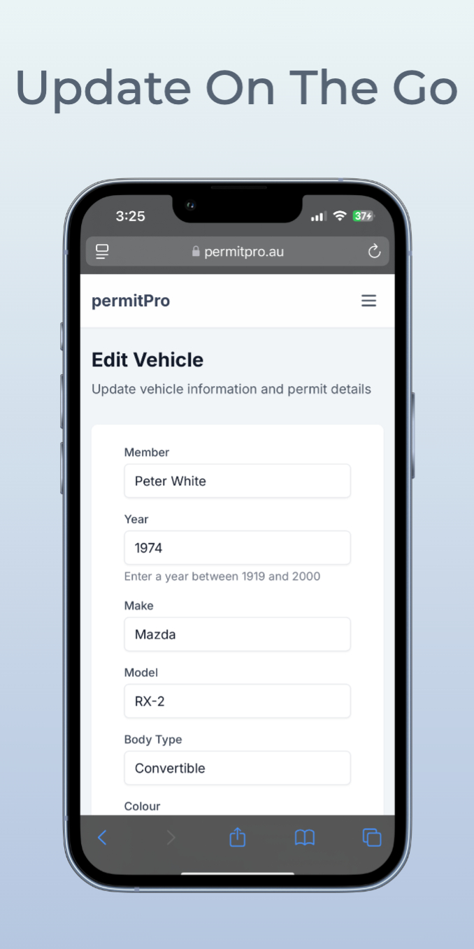 Application screenshot 2